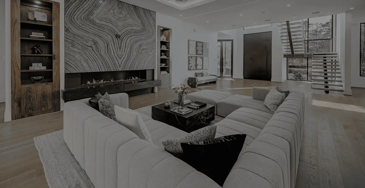 Great room in a Houston home represented by Ten81 Realty